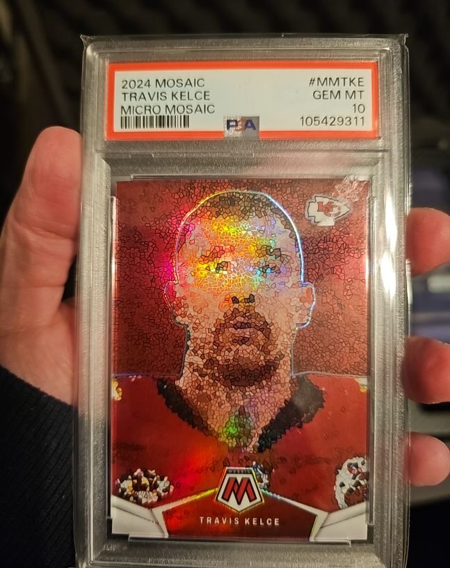 2024 Panini Mosaic Micro Mosaic #MMTKE Travis Kelce — front