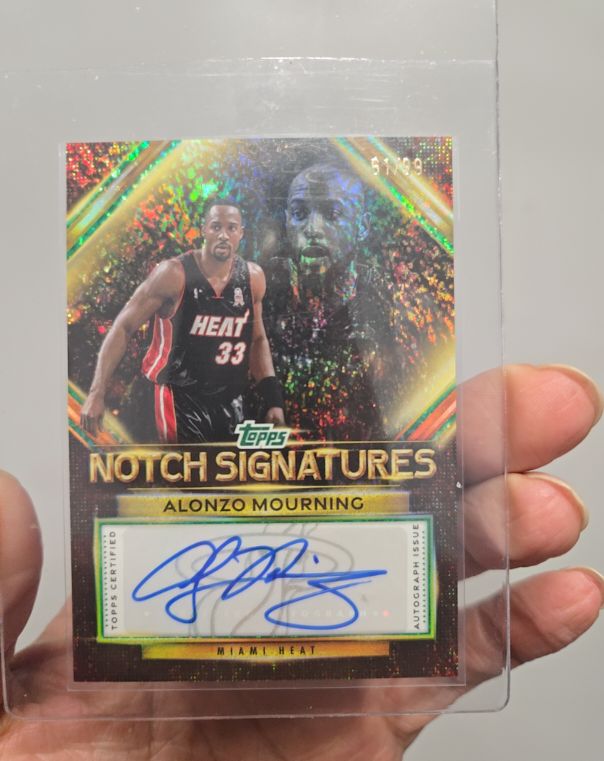 2025-26 Topps Notch Signatures #TNS-AM Alonzo Mourning — front
