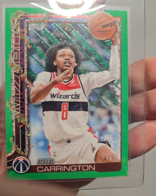 2025-26 Topps Holiday #H76 Bub Carrington — front