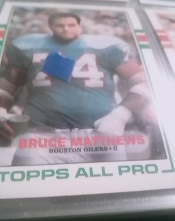 1989 Topps #91 Bruce Matthews — front