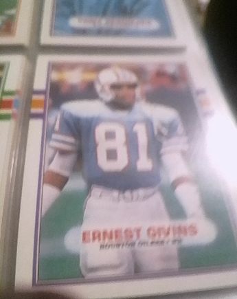 1990 Panini Mini #64 Ernest Givins — front