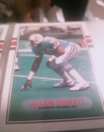 1989 Topps #105 Allen Pinkett Houston Oilers — front