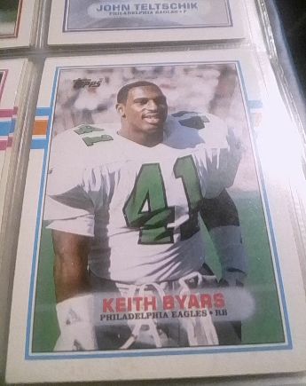 1989 Topps #112 Keith Byars Philadelphia Eagles — front