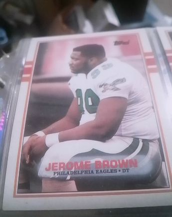1989 Topps #113 Jerome Brown Philadelphia Eagles — front