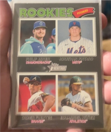 2026 Topps Heritage #372 Rookie Pitchers — front