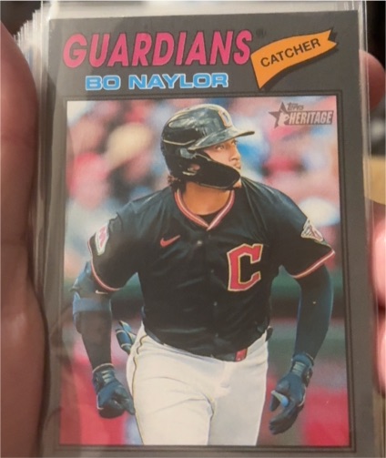 2026 Topps Heritage #256 Bo Naylor — front