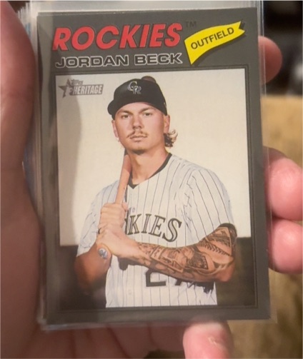 2026 Topps Heritage #147 Jordan Beck — front