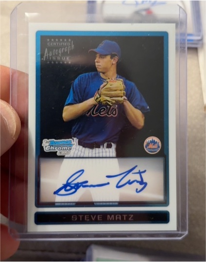 2009 Bowman Chrome Draft #BDPP85 Steve Matz — front