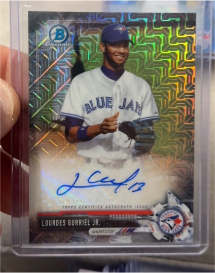 2017 Bowman Chrome Mega Box #BMA-LGJ Lourdes Gurriel Jr. — front