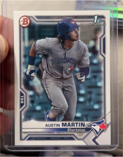 2021 Bowman #BP-87 Austin Martin — front
