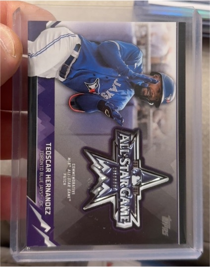2021 Topps Update All-Star Game Commemorative Sleeve Patch #ASGP-TH Teoscar Hernandez — front