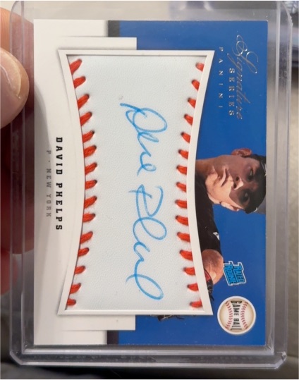 2012 Panini Signature Series #110 David Phelps — front