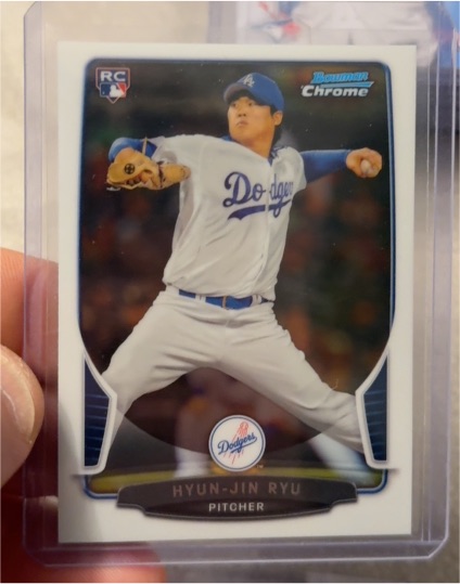 2013 Bowman Chrome #154 Hyun-Jin Ryu — front