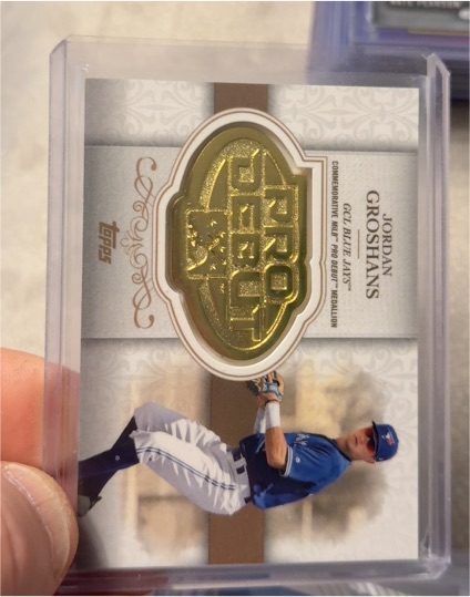 2019 Topps Pro Debut Distinguished Debut Medallion #DD-JG Jordan Groshans — front