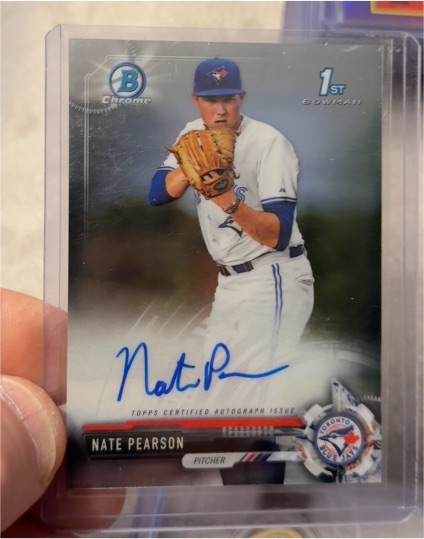 2017 Bowman Chrome #CDA-NPE Nate Pearson — front