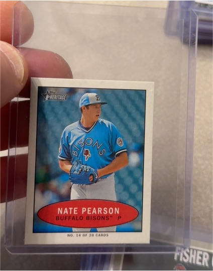 2020 Topps Heritage Minor League Bazooka Mini #14 Nate Pearson — front