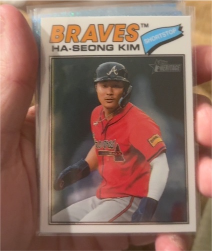 2026 Topps Heritage Chrome #125 Ha-Seong Kim — front