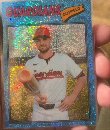 2026 Topps Heritage Chrome #285 Lane Thomas — front