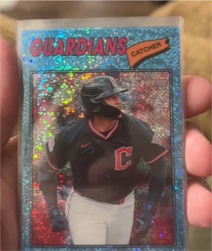 2026 Topps Heritage Chrome #256 Bo Naylor — front