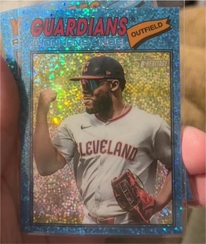 2026 Topps Heritage Chrome #197 Jhonkensy Noel — front