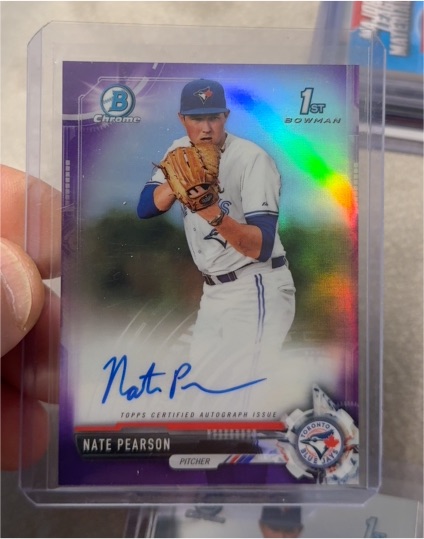 2017 Bowman Chrome #CDA-NPE Nate Pearson — front