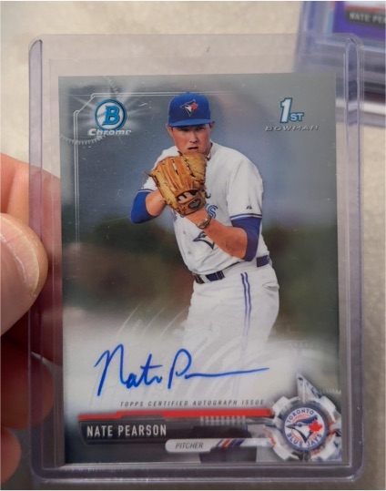 2017 Bowman Chrome Draft Pick Auto #CDA-NPE Nate Pearson — front