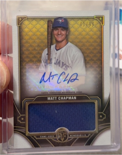 2022 Topps Triple Threads #ASJR-MC Matt Chapman — front