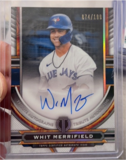 2023 Topps Tribute #TA-WM Whit Merrifield — front