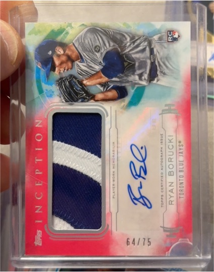 2019 Topps Inception #IAP-RB Ryan Borucki — front