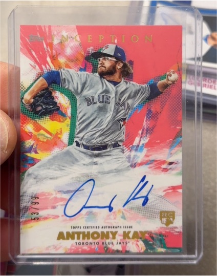 2020 Topps Inception Rookies & Emerging Stars Red #53 Anthony Kay — front