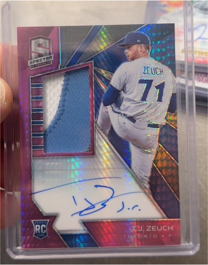 2020 Panini Spectra #160 T.J. Zeuch — front
