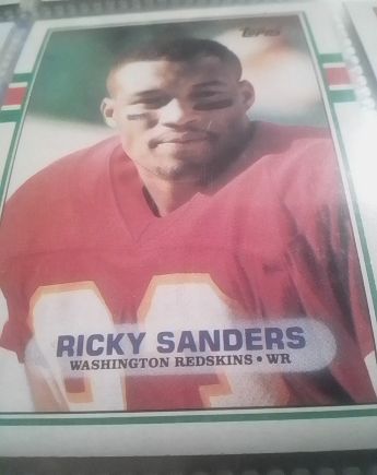 1989 Topps #263 Ricky Sanders — front