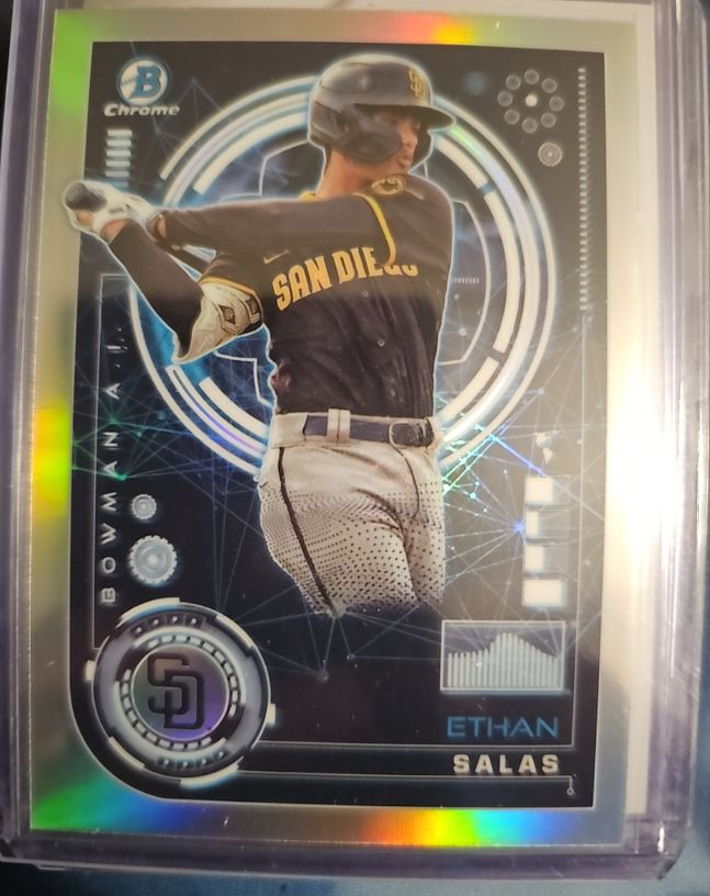 2024 Bowman Chrome #BAI-14 Ethan Salas — front