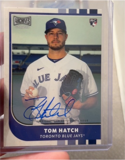 2021 Topps Archives Snapshots #38 Tom Hatch — front