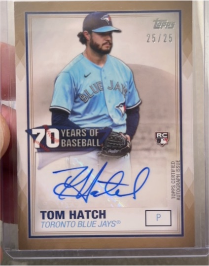 2021 Topps 70 Years of Baseball #70YA-THA Tom Hatch — front