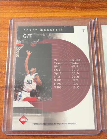 1999 Collector's Edge Forerunners #7 Corey Maggette — front