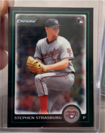2010 Bowman Chrome Draft #BDP1 Stephen Strasburg — front