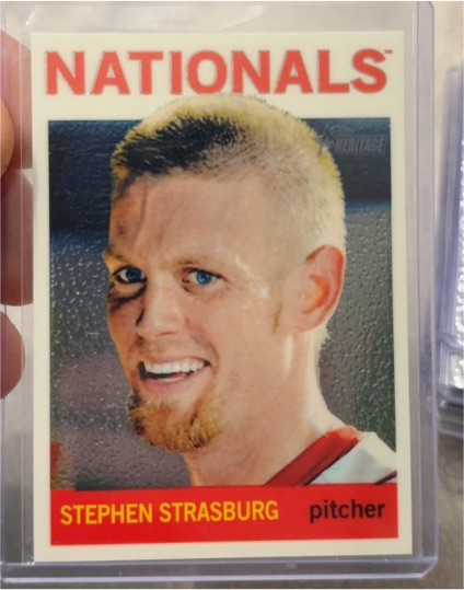 2013 Topps Heritage Chrome #HC37 Stephen Strasburg — front
