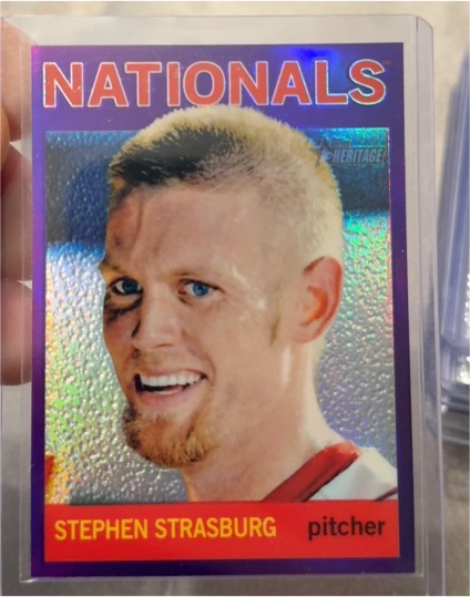2013 Topps Heritage Chrome #HC37 Stephen Strasburg — front