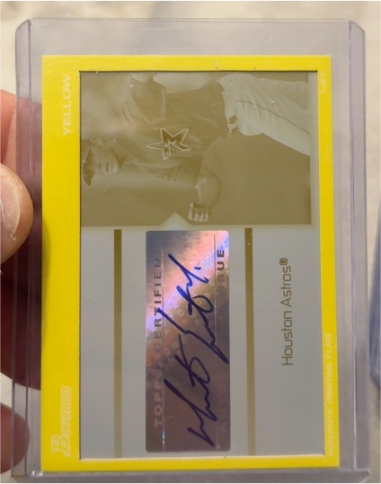 2008 Topps Chrome 50th Anniversary All Rookie Team Printing Plate Roy Oswalt — front
