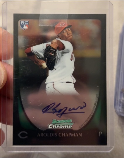 2011 Bowman Chrome #177 Aroldis Chapman — front