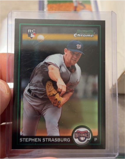 2010 Bowman Chrome #205 Stephen Strasburg — front