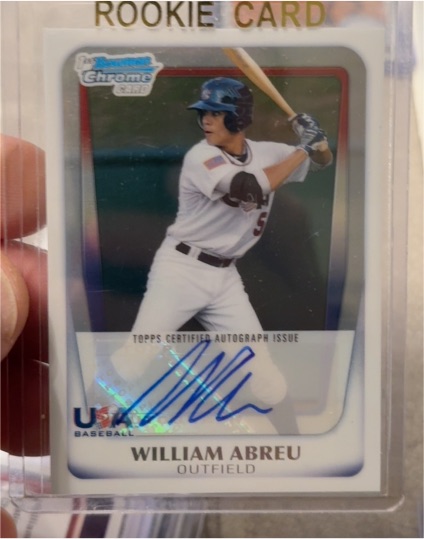 2011 Bowman Chrome Draft Picks & Prospects #BDPP91 William Abreu — front
