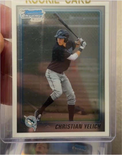 2010 Bowman Chrome Draft Picks & Prospects #BDPP78 Christian Yelich — front