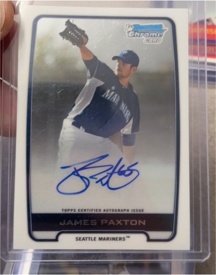 2012 Bowman Chrome #BCA-JP James Paxton — front