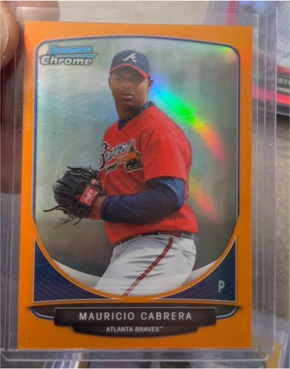 2013 Bowman Chrome #BCP114 Mauricio Cabrera — front