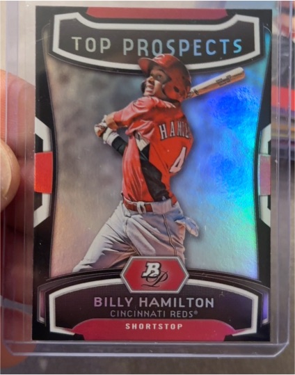 2012 Bowman Platinum Top Prospects #TP-BH Billy Hamilton — front