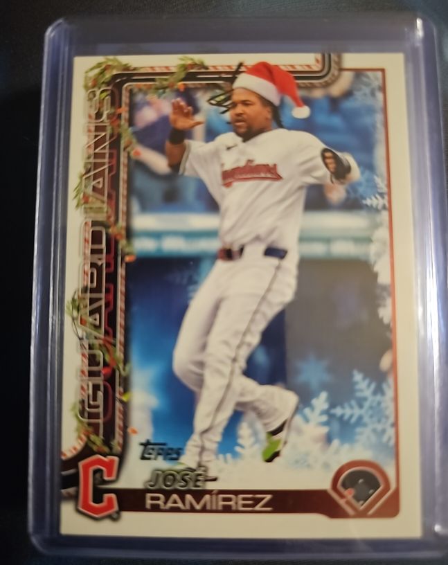 2025 Topps Holiday #H195 Jose Ramirez — front