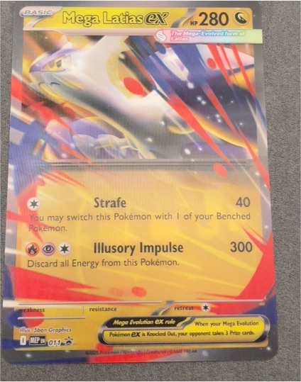 2025 Pokemon Mega Latias ex #011 Black Star Promo — front