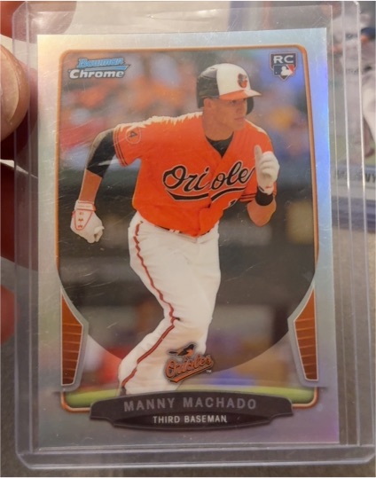 2013 Bowman Chrome #4 Manny Machado — front